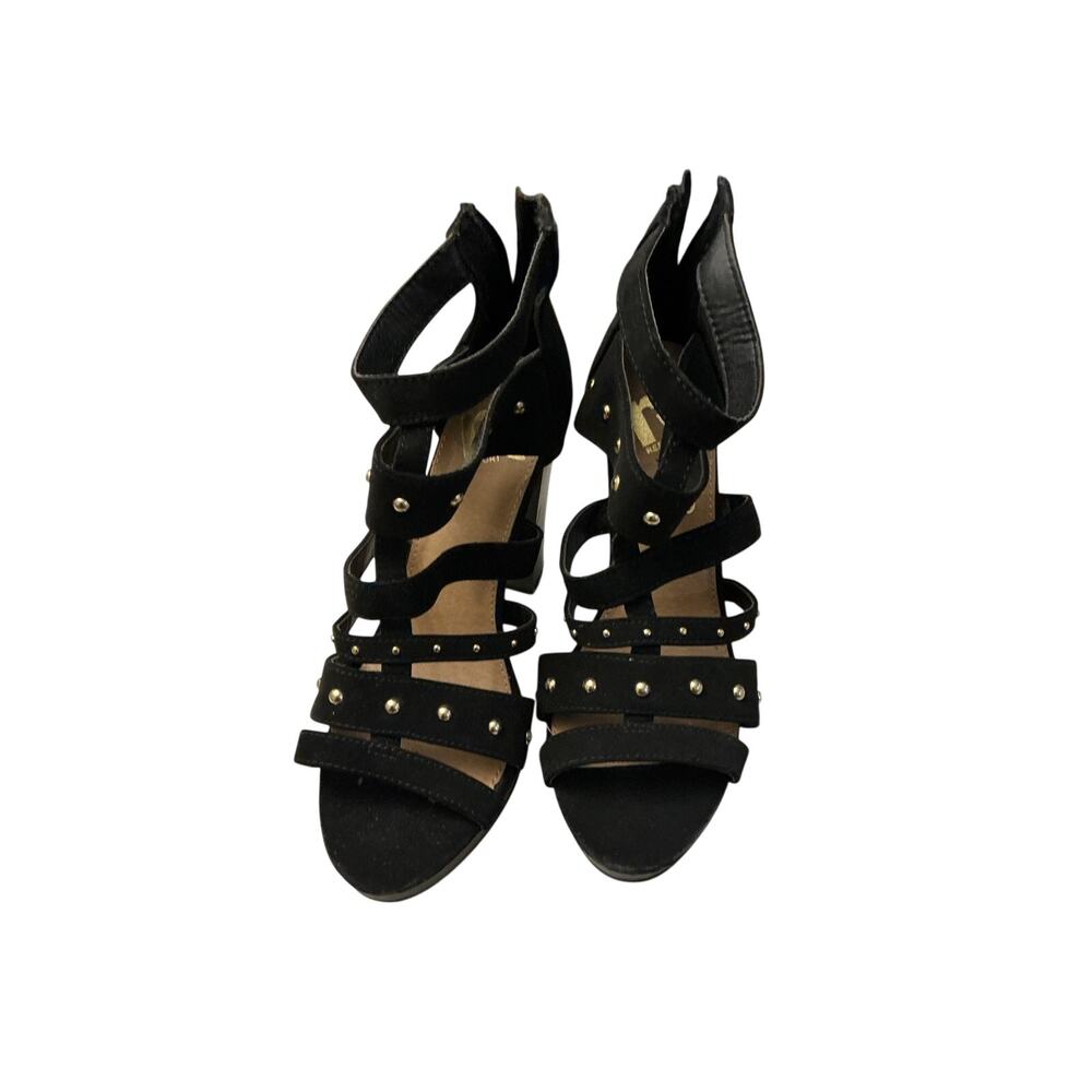 Report Black Studded Caged Heels size 7